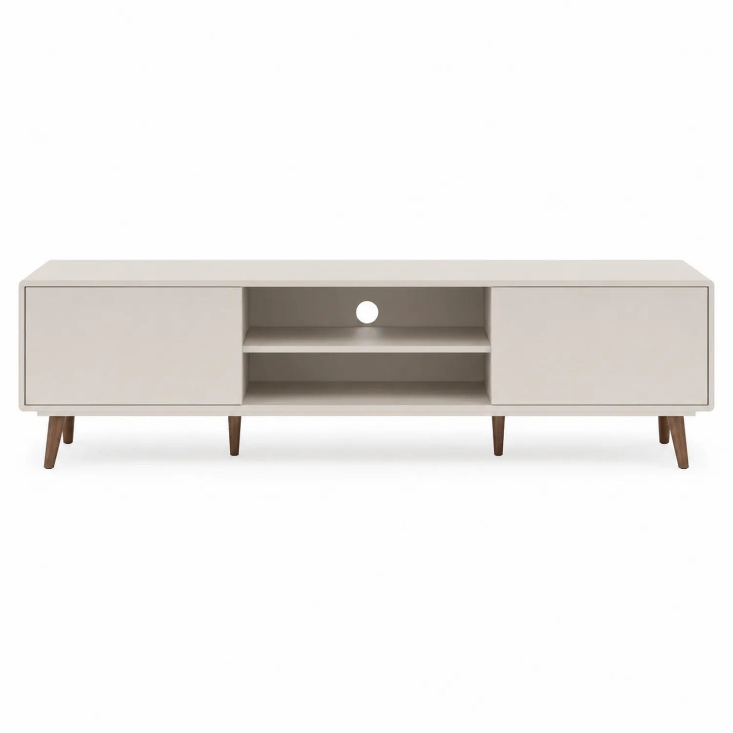 Mueble de TV de MDF Beige 180x40x45 cm