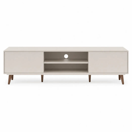 Mueble de TV de MDF Beige 180x40x45 cm